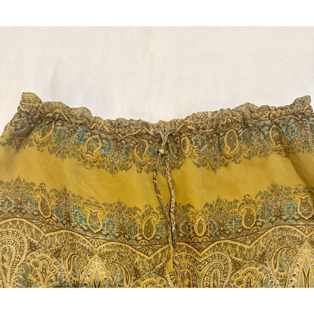 Massimo Dutti Women Silk Maxi Skirt Size 8 Hippie Hippy Vacation Resort Designer - Picture 2 of 12